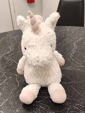 Jellycat Cream Plush with Pale Pink & Orange Details